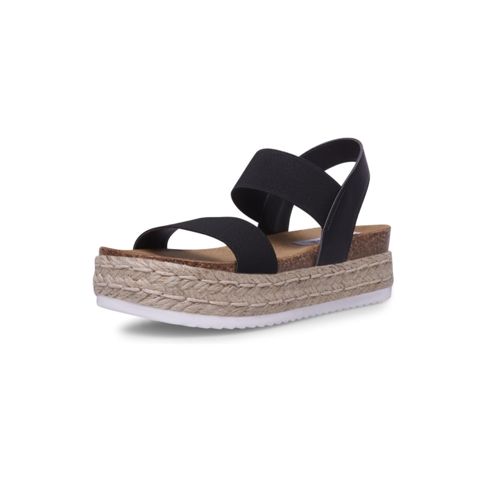 Bnwt Steve MaddenJacklin Black Platform Sandals Womens sz 8